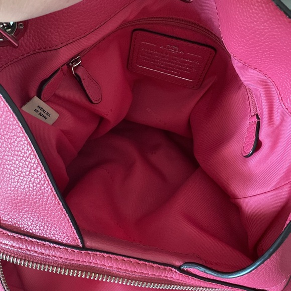 Pink Coach Edie Shoulder Bag - Picture 7 of 15